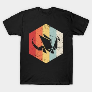 Retro Vintage Low Poly Dragon T-Shirt